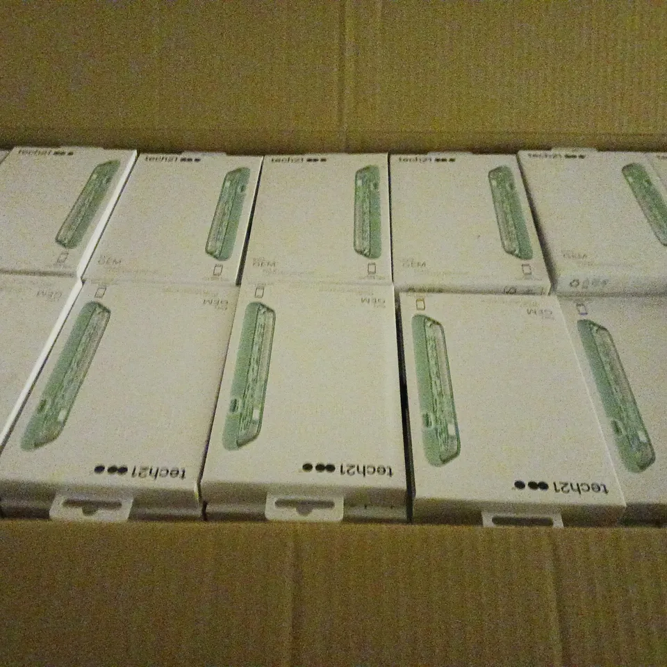 BOX OF APPROXIMATELY 225 TECH21 EVO GEM CASE FOR IPHONE 7 - COLLECTION ONLY