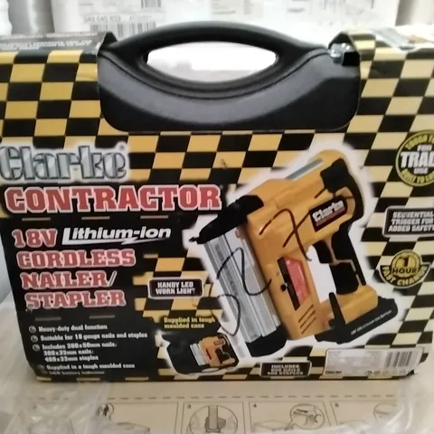 CLARKE CONTRACTOR CORDLESS NAIL/STAPLER