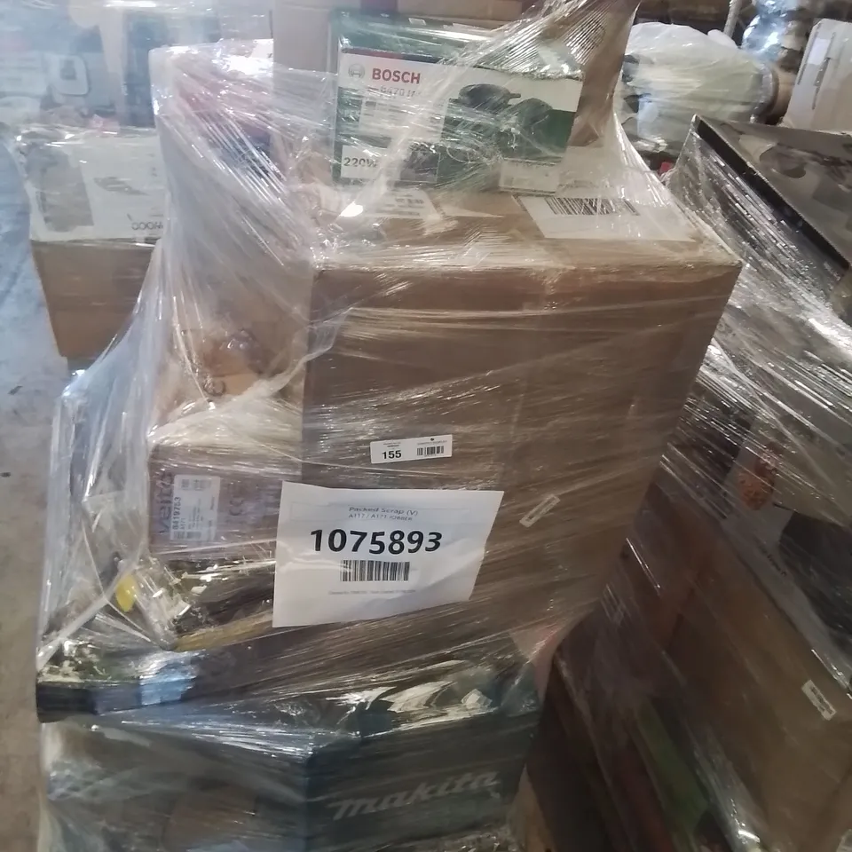 PALLET OF APPROXIMATELY 17 UNPROCESSED RAW RETURN HOUSEHOLD AND ELECTRICAL GOODS TO INCLUDE;