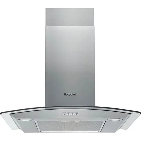 BOXED HOTPOINT 70CM CHIMNEY COOKER HOOD