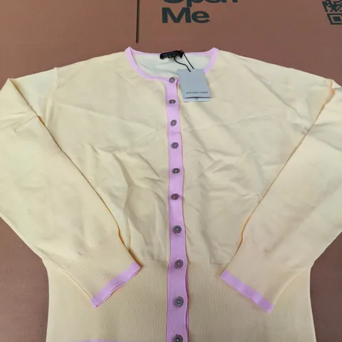 NOBODY'S CHILD CREW NECK CARDIGAN – UK S