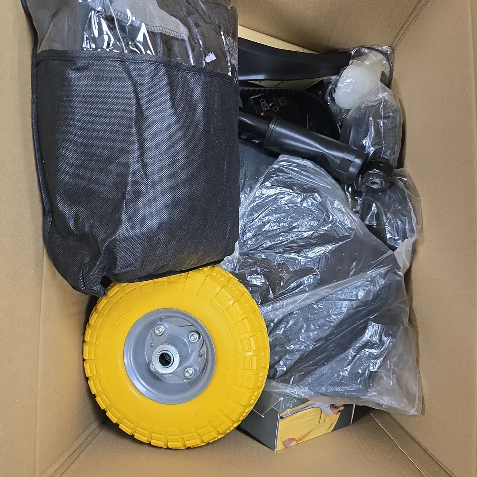 APPROXIMATELY 15 ASSORTED VEHICLE PARTS/ACCESSORIES TO INCLUDE RUBBER WHEEL, SMARTPHONE HOLDER, SCENTED WOOD BLOCK ETC 