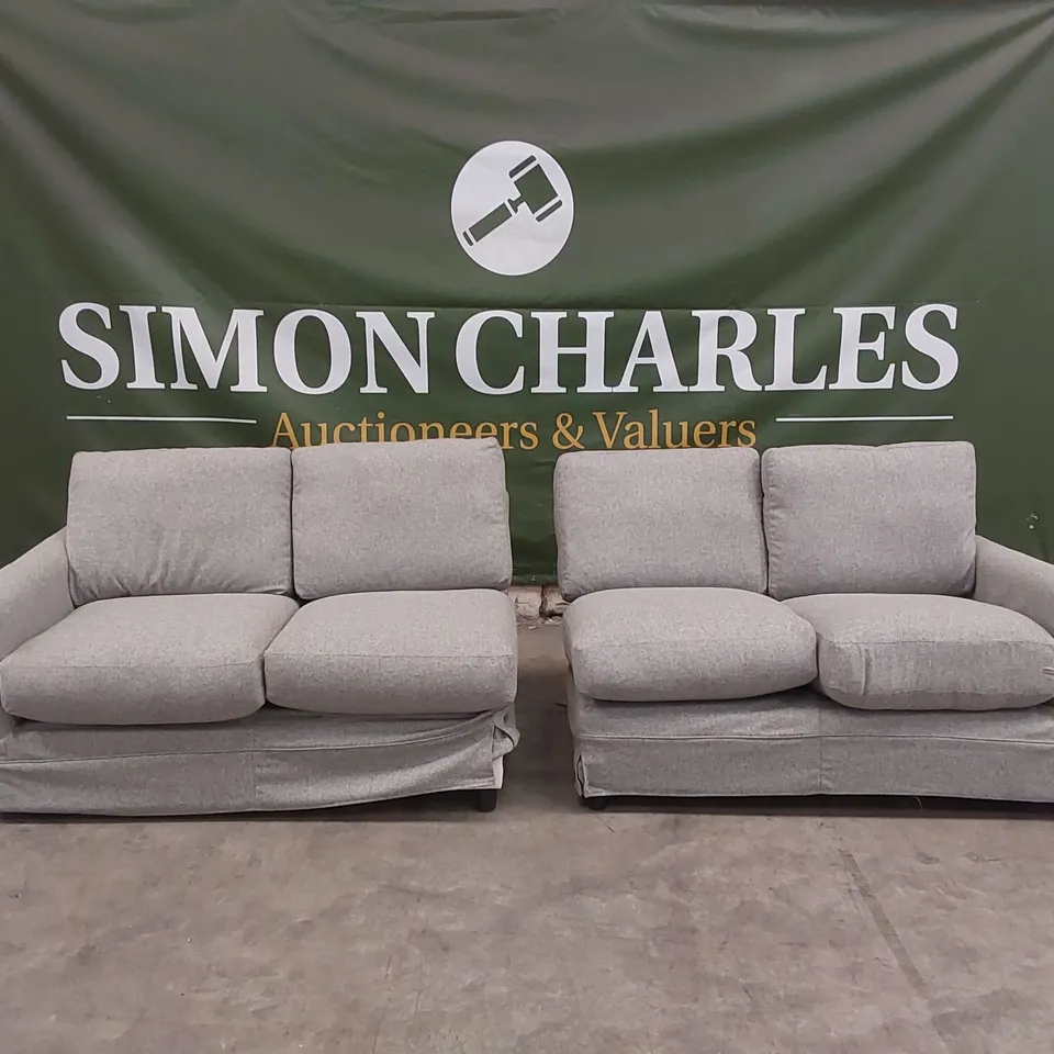 QUALITY DESIGNER CORNER SOFA BED SECTIONS - 2 SECTIONS ONLY, MISSING CORNER PIECE
