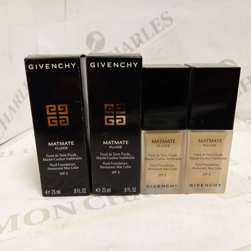 LOT OF 2 GIVENCHY MATMATE FLUIDE FOUNDATION IN MAT GINGER (2 X 25ML)