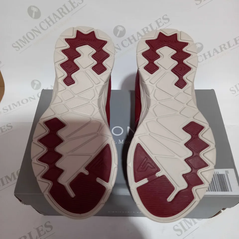 VIONIC DEVRA RED TRAINERS - SIZE 3