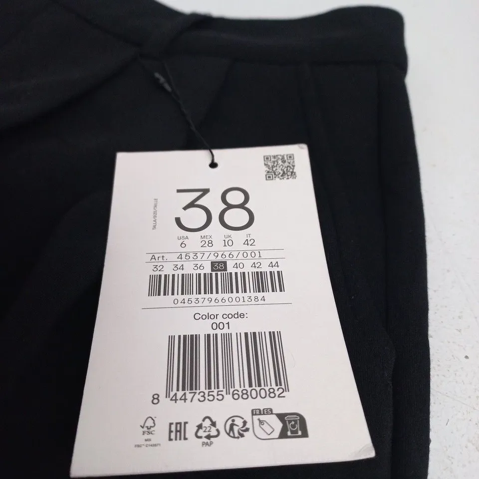 STRADIVARIUS SOFT PANT – BLACK, UK 10 (EU 38)