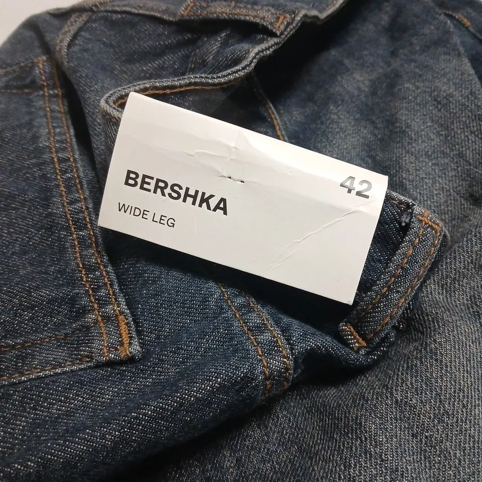 BERSHKA WIDE LEG JEANS UK 14 TAGGED