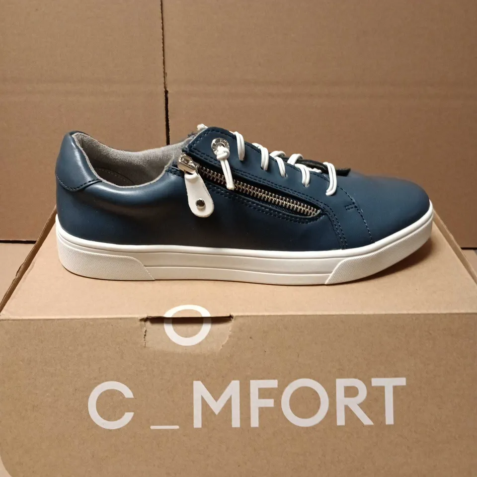 BOXED PAIR OF HOTTER LEONIE TRAINERS IN AQUATIC BLUE - 5