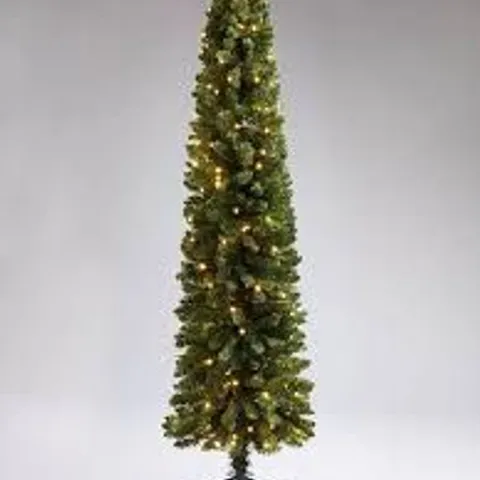 BOXED PRE-LIT 6FT PENCIL CHRISTMAS TREE - COLLECTION ONLY