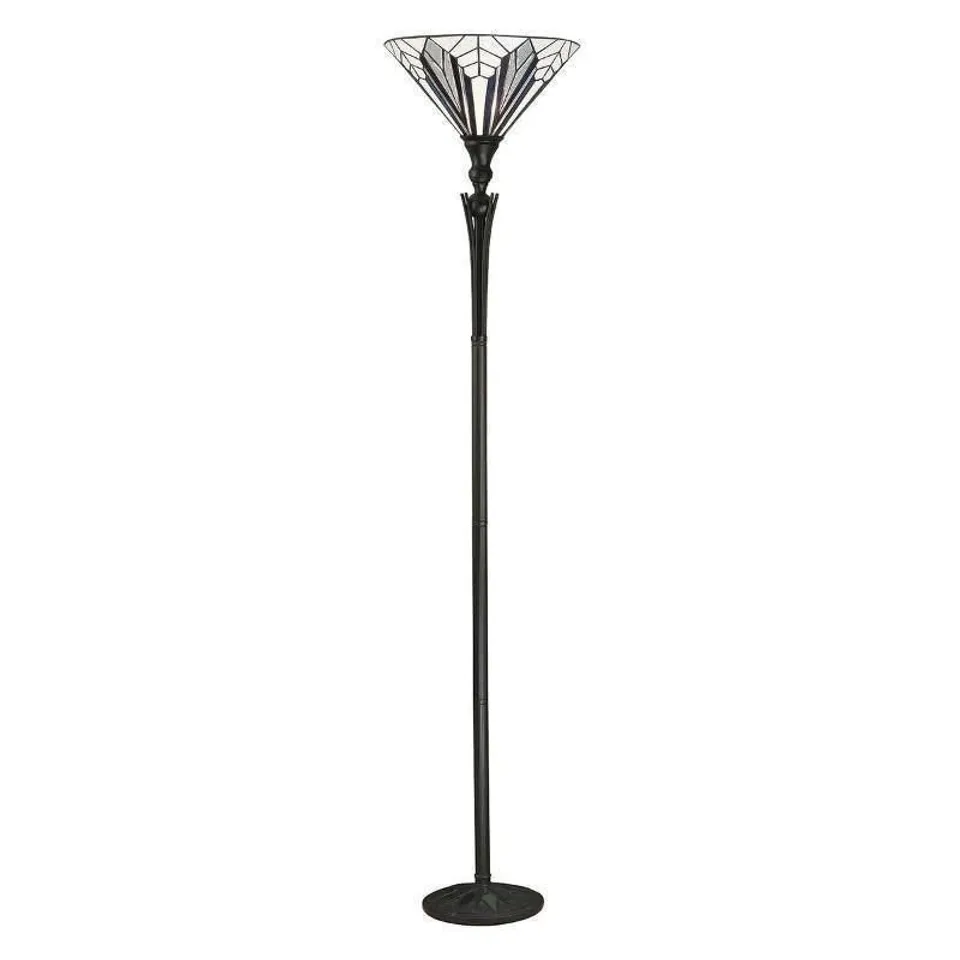BOXED INTERIORS 1900 ASTORIA UPLIGHTER TIFFANY FLOOR LAMP