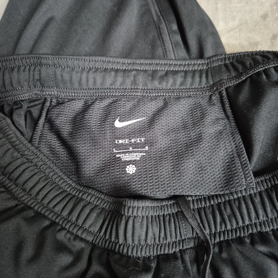 NIKE DRI-FIT TROUSERS – BLACK, MEN'S ATHLETIC TROUSERS - SIZE L