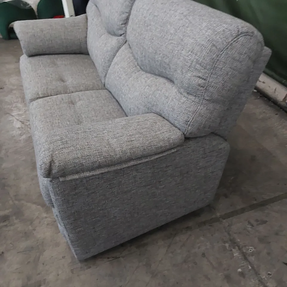 QUALITY G PLAN DESIGNER STRATFORD 2 SEATER SOFA IN REED PEWTER FABRIC