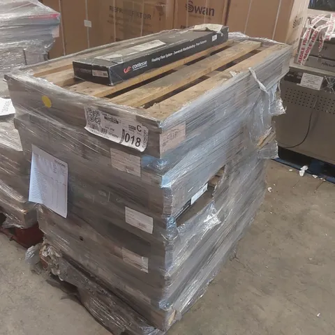 PALLET CONTAINING A VERY LARGE QUANTITY OF ASSORTED VINYL FLOORING INCLUDING: CONTESSE FLOATING FLOOR SYSTEM BLEACHED PINE, ESPANA CADIZ, SWEDISH PINE LIGHT ECT