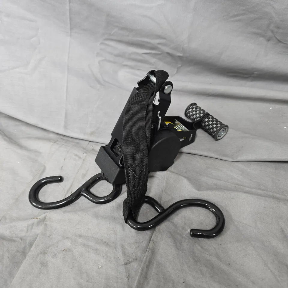 STRAP-MOUNTED ACCESSORY WITH DUAL S-HOOKS AND FOAM GRIP