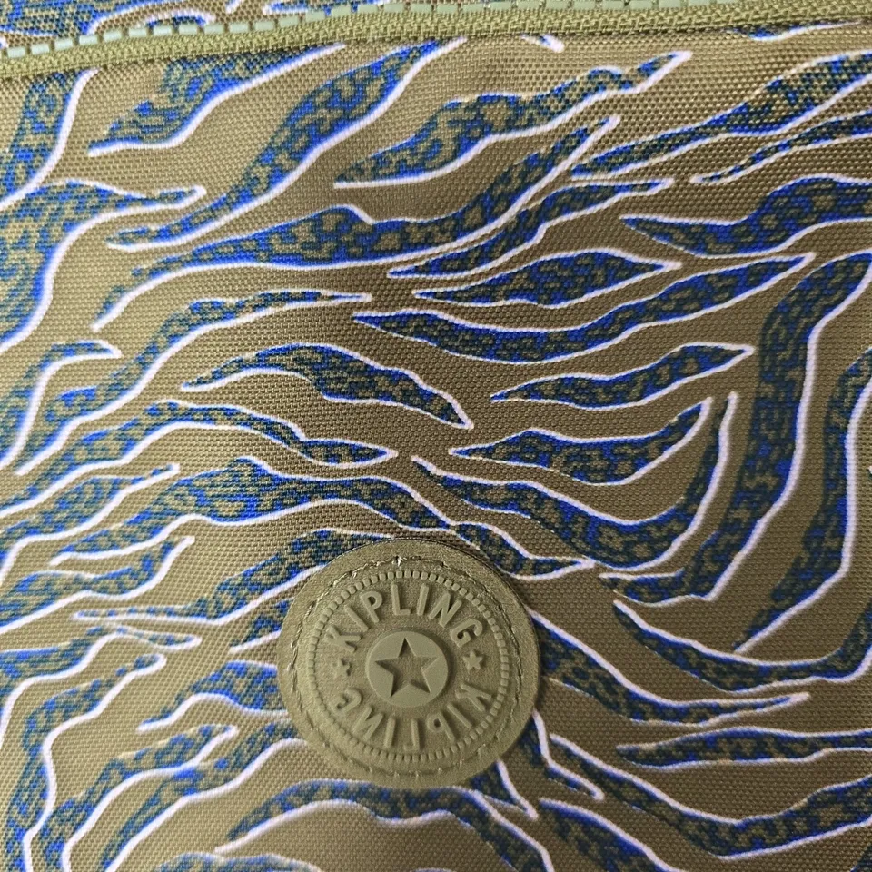 KIPLING HANDBAG – TAN ZEBRA PRINT WITH PLUSH MONKEY KEYRING