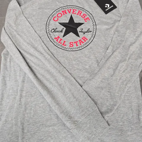 CONVERSE ALL STAR BOYS LONG SLEEVE T-SHIRT IN GREY SIZE XL