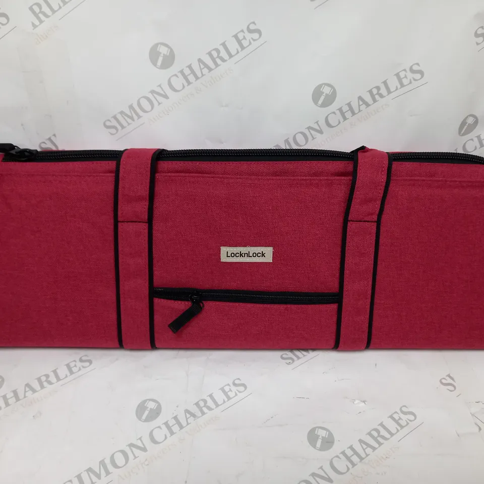 LOCK & LOCK RED MARL LARGE FREEZER BAG