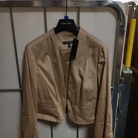 MARIE MERO BEIGE JACKET UK 14 TAGGED