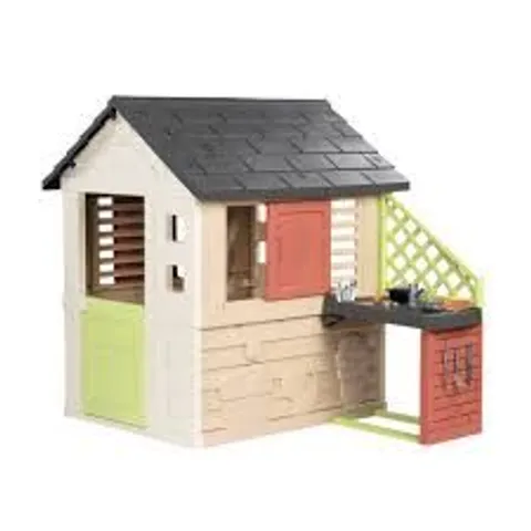 BOXED SMOBY LIFE NATURE PLAYHOUSE + KITCHEN - COLLECTION ONLY