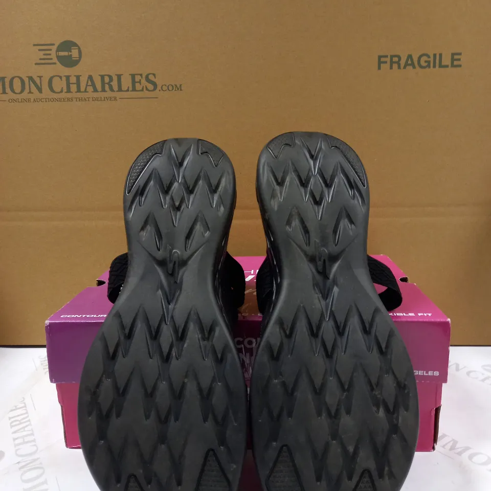 SKECHERS ON THE GO SANDAL BLACK SIZE 8
