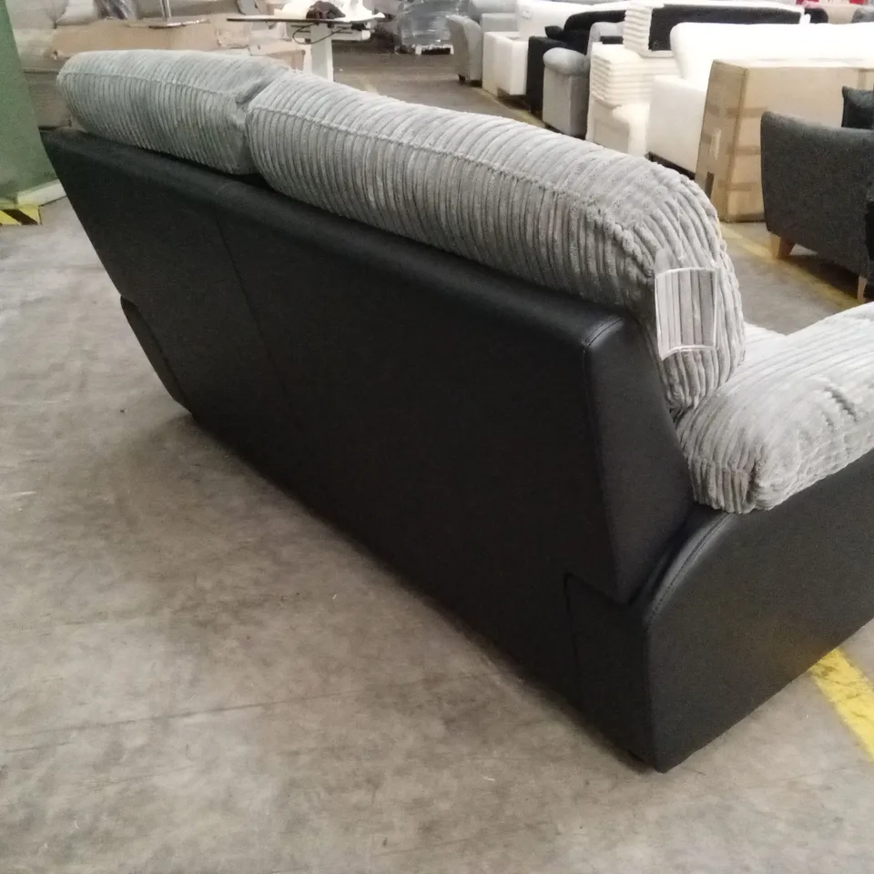 SIENNA FABRIC/FAUX LEATHER HIGH BACK SOFA BED RRP £1149