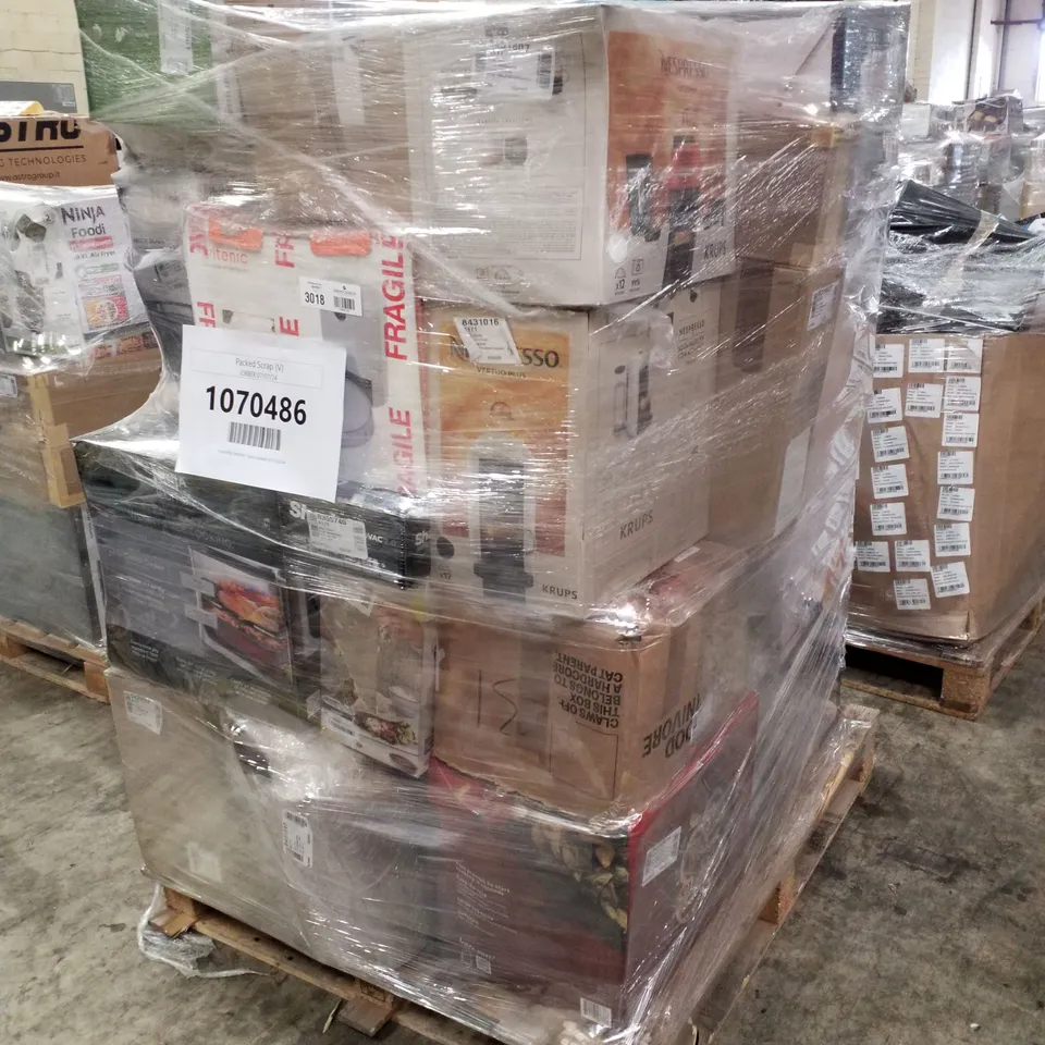 PALLET OF APPROXIMATELY 35 UNPROCESSED RAW RETURN HOUSEHOLD AND ELECTRICAL GOODS TO INCLUDE;