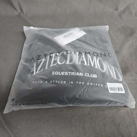 AZTEC DIAMOND EQUESTRIAN CLUB BLACK PULL-ON HOODIE – MEDIUM