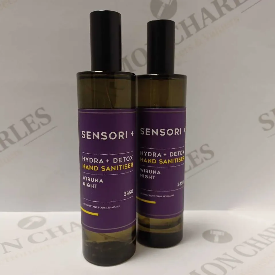 LOT OF 2 X 100ML SENSORI+ WIRUNA NIGHT 2850 HAND SANITISER