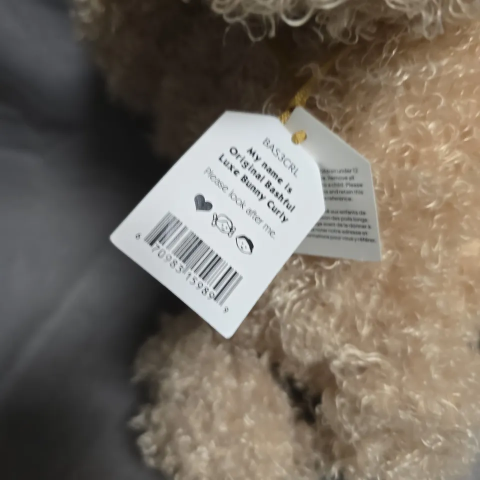 JELLYCAT MY NAME IS ORIGINAL BASHFUL LUXE BUNNY CURLY 