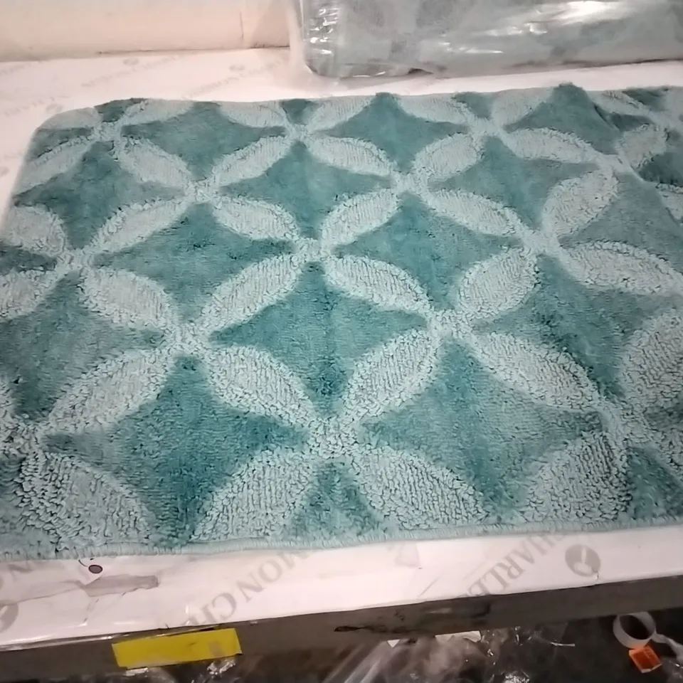 BRAND NEW PACO HOME TALLIN 880 BATH MAT IN TURQUOISE - 70×120CM