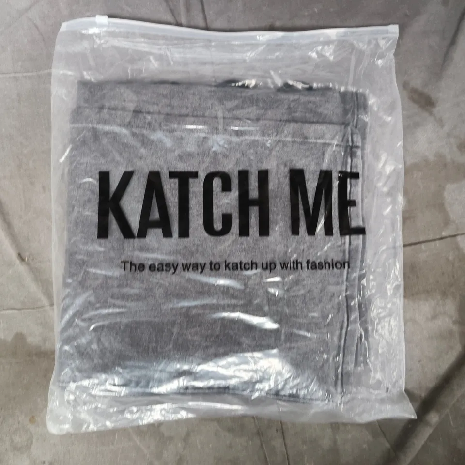 BAGGED KATCH ME WIDE LEG JEANS IN GREY SIZE UK 18