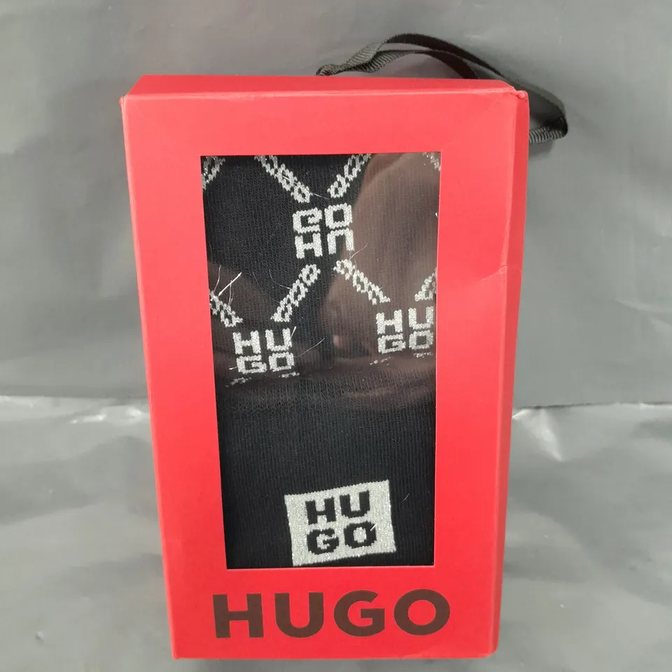 HUGO 2 PACK LUREX CREW GIFT SOCKS 