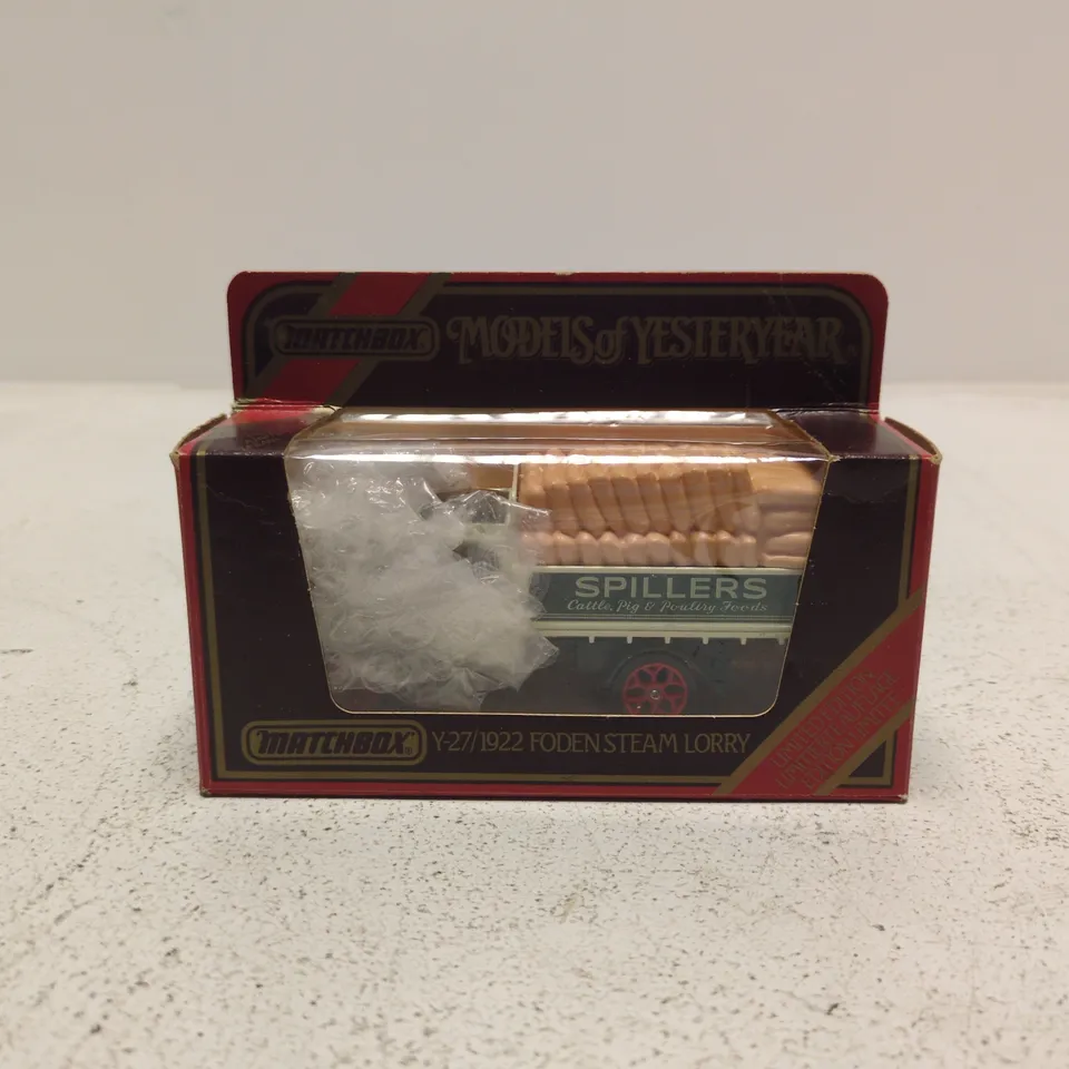 MATCHBOX MODELS OF YESTERDAY Y-27/1922 FODEN STEAM LORRY – BOXED