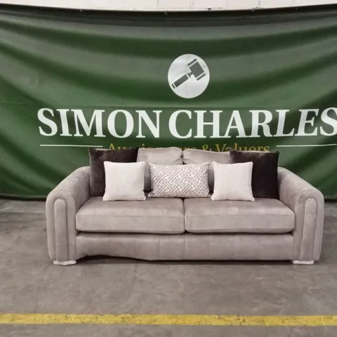 AMARA 3 SEATER SOFA - STONE