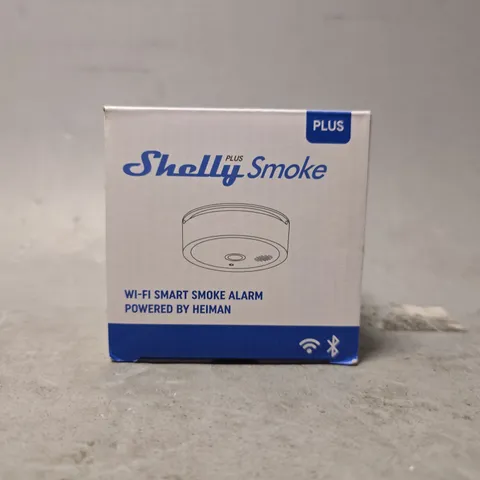 BOXED SHELLY PLUS SMOKE WI-FI SMART SMOKE ALARM