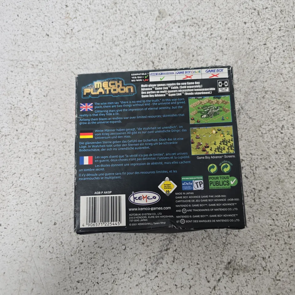 MECH PLATOON – GAME BOY ADVANCE (BOXED)