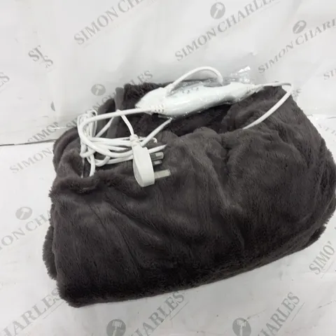 BOXED COZEE HOME HEATED BLANKET IN GREY