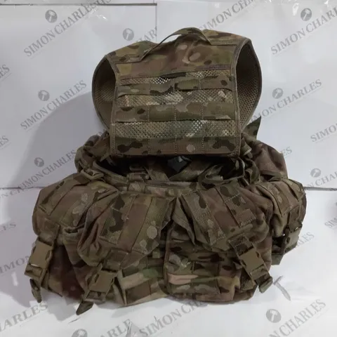 ARMY CAMO UTIITY VEST WITH BELT