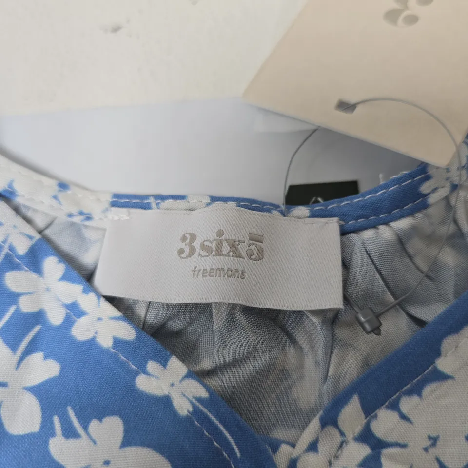 3SIX5 WOMEN'S BLUE FLORAL DRESS – UK 20 (EU 48)