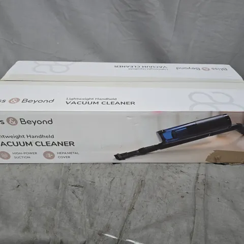 BOXED BLISS & BEYOND LIGHTWEIGHT HANDHELD VACUUM CLEANER