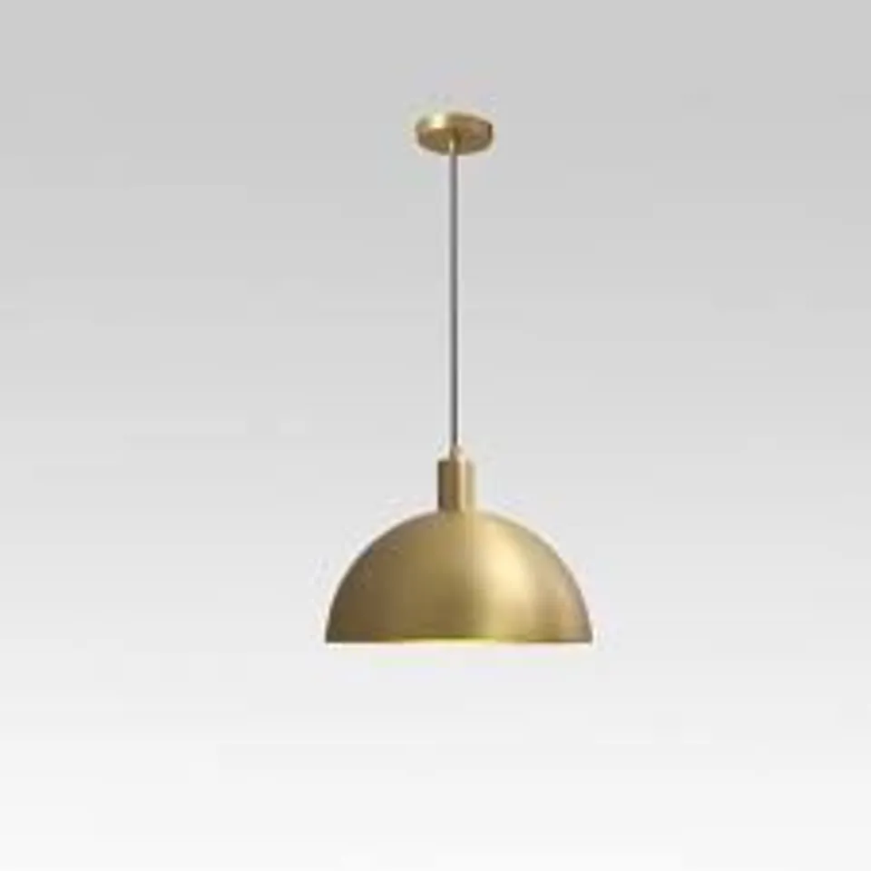 BOXED STEINMAR 1-LIGHT INDUSTRIAL DOME PENDANT LIGHT (1 BOX)