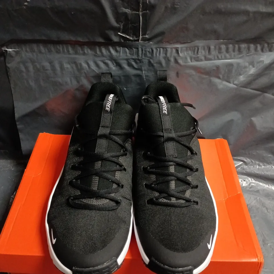BOXED PAIR OF NIKE FREE METCON 6 WOMEN'S TRAINING SHOES – BLACK/WHITE, UK 9