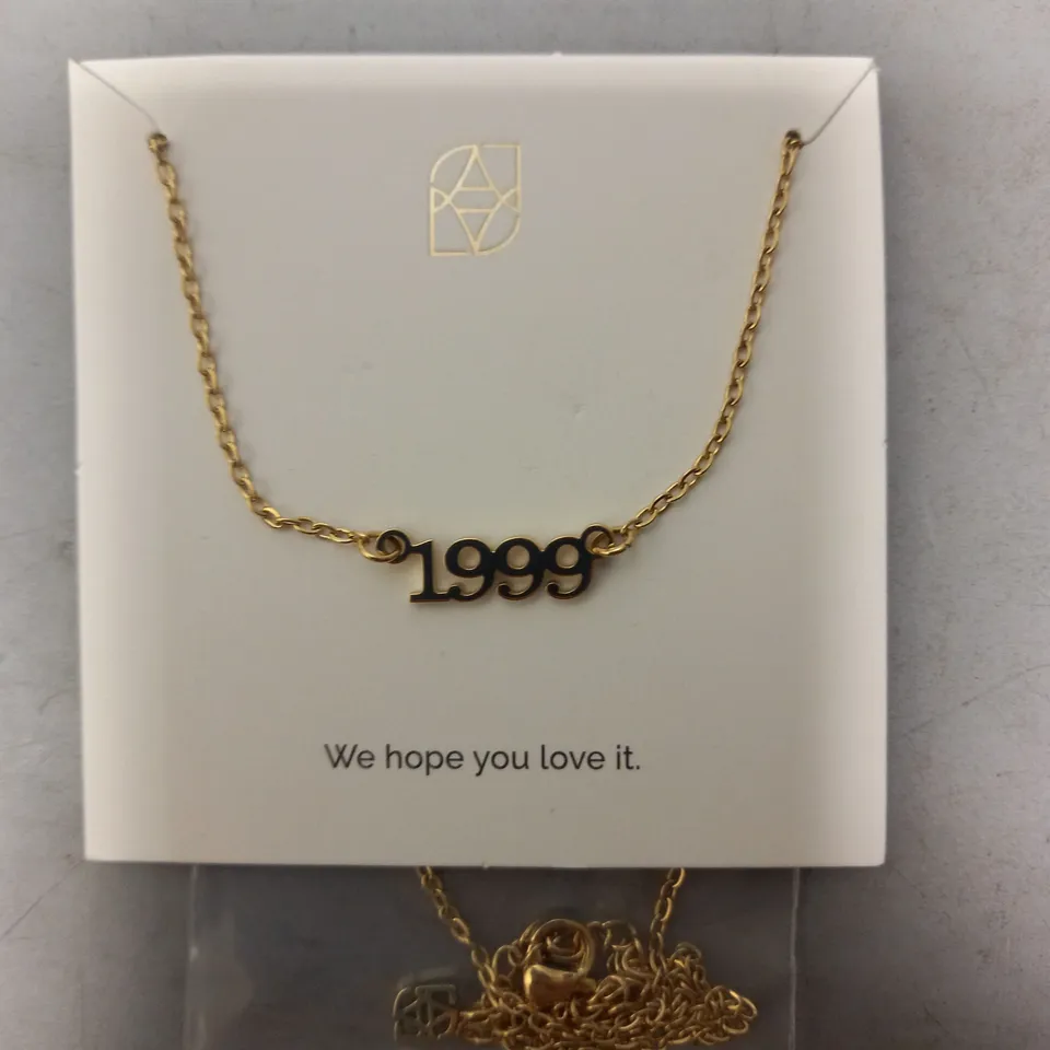 BOXED ABBOTT LYON 1999 NECKLACE IN GOLD