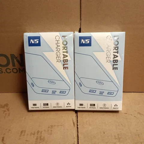 2 X N5 PORTABLE CHARGER 26800MAH SEALED