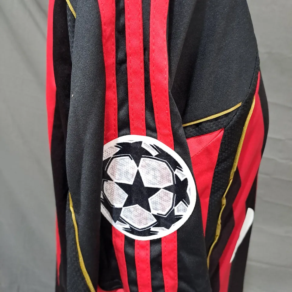 AC MILAN CLASSIC HOME JERSEY - MALDINI PRINTED SIZE M