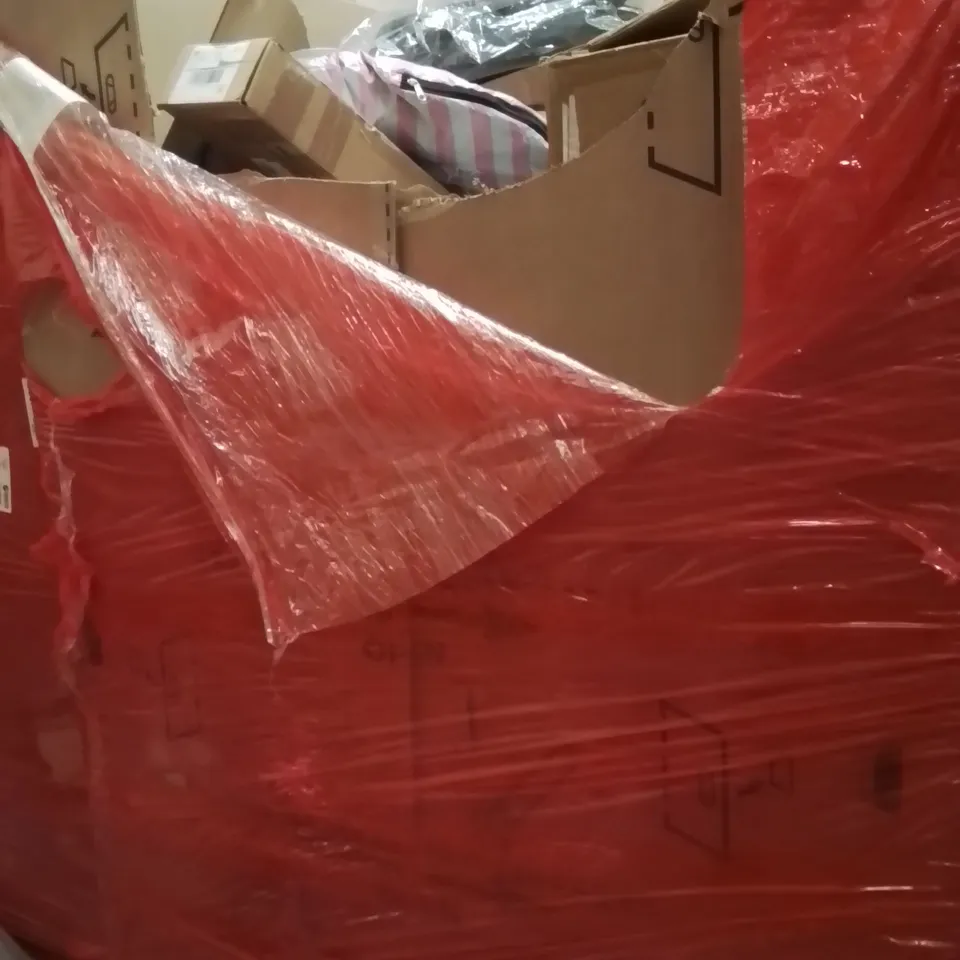 PALLET OF ASSORTED HOUSEHOLD GOODS AND PRODUCTS TO INCLUDE;POUP TENT,DOOR MAT,CAT TREADMILL