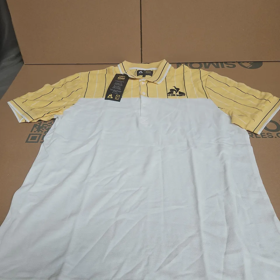 LE COQ SPORTIF YANNICK NOAH POLO SHIRT – YELLOW, XL