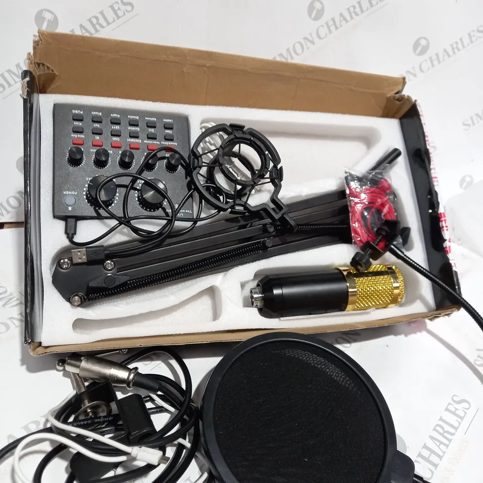 PODCAST EQUIPMENT BUNDLE, BM-800 PODCAST MICROPHONE BUNDLE