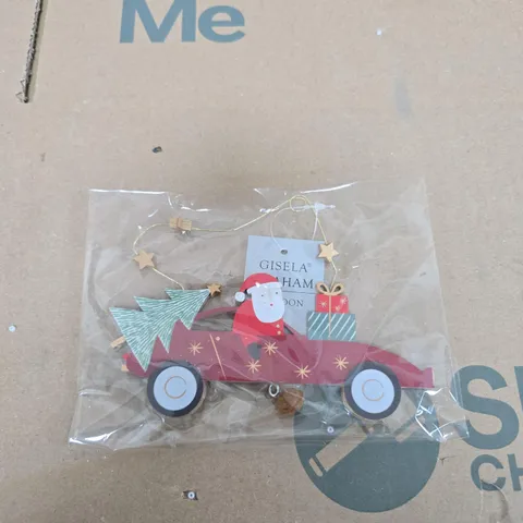BOX OF APPROXIMATELY 24 GISELA GRAHAM SANTA HANGING TREE DECORATIONS