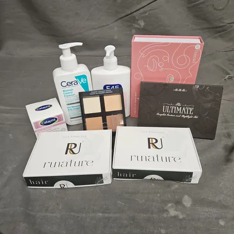 APPROXIMATEY 20 HEALTH AND BEAUTY PRODUCTS TO INCLUDE - CERAVE BLEMISH CONTROL CLEANSER - ELF POWDER CONTOUR PALETTE - CETAPHIL BRIGHTENING DAY SPF 15 CREAM - ETC